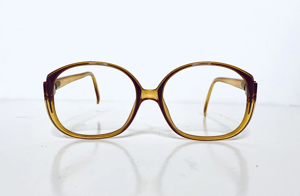 Gafas de gran tamaño Christian Dior ámbar Lucite Alemania 2107 80 54 16 130 de colección Foto 3 de 4