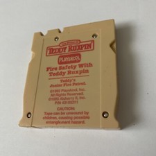 teddy ruxpin square cassette tape cartridge - fire safety with teddy ruxpin
