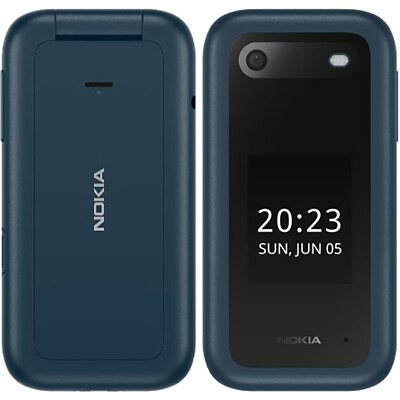 NEW Nokia 2660 Flip 4G Blue 128MB + 48MB Dual-SIM Factory Unlocked