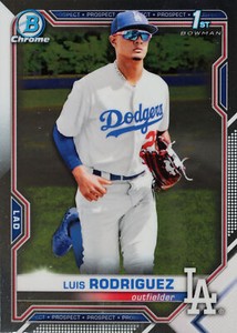 2021 Bowman Chrome Baseball Prospects #BCP-196: Luis Rodriguez Base