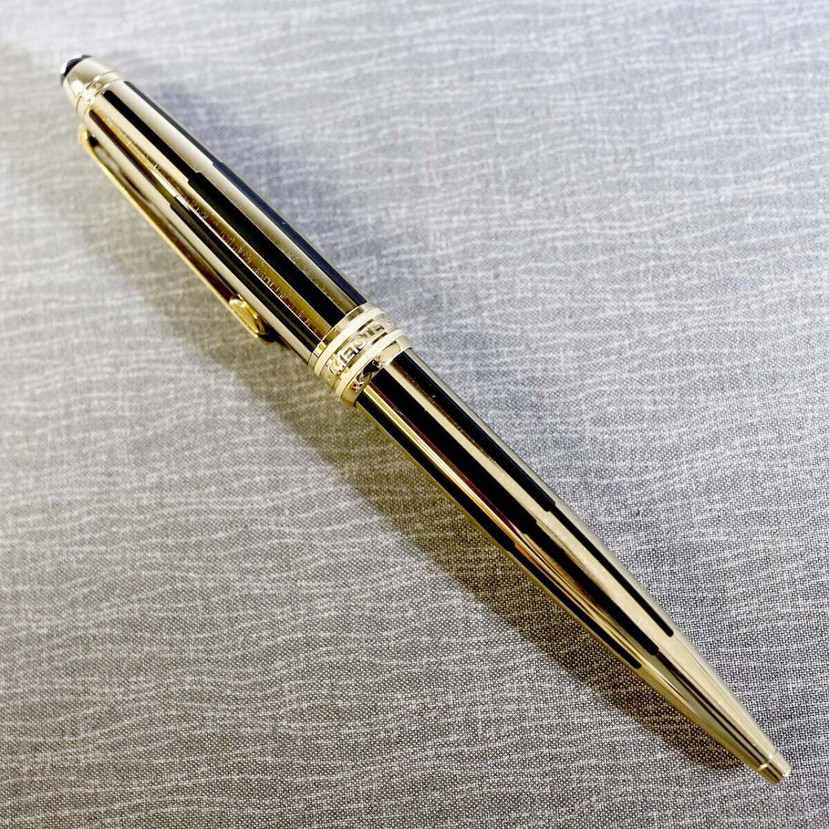 MONTBLANC Meisterstück Solitaire Black/Gold Stripe Twisted