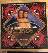 2005 NARUM ROKY ERICKSON HAND SIGNED 3RD PSYCHEDELIC ICE CREAM SOCIAL POSTER 