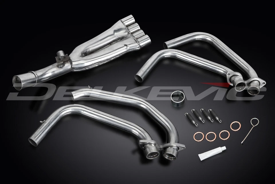 Cabezales de escape de acero inoxidable 4-1 para Honda CBR600 F3 1995-1998 Delkevic Foto 2 de 4