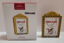 Hallmark Keepsake Christmas Ornament Gremlins 40th Anniversary Sign 2024 New