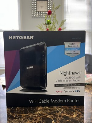 NETGEAR Nighthawk AC1900 C7000V2 Wi Fi Cable Modem Router