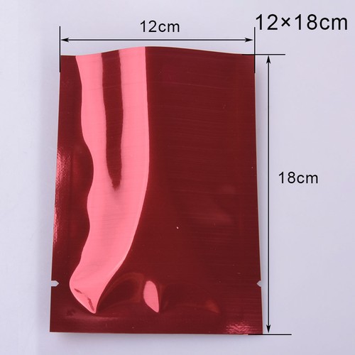 100x Mylar Open Top Aluminum Foil Bag Heat Seal Vacuum Food Grade Pouch 9 Sizes - Picture 16 of 18