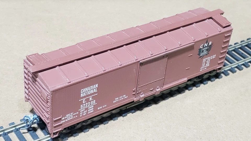 Train Miniatures (Walthers) - HO - Canadian National (CN) 40' Mini-box Box Car - Image 2 of 4