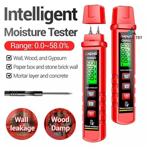 Digital Moisture Damp Detector Humidity Tester Wood Wall Concrete LCD Meter 1PC - Picture 4 of 15