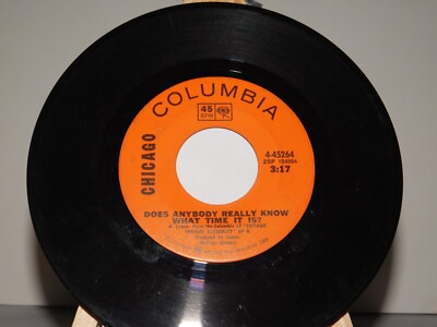 Chicago - Listen; Does Anybody Really Really Know What TIme It Is? - 45 ...