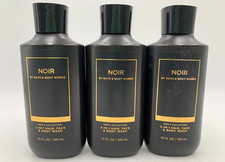 Bath Body Works Mens Noir 3 in 1 Hair Face Body Wash Full Size S/3 9092