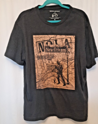banana republic NOLA Map XL T Shirt