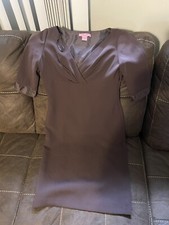 Ladies Eliza J Brown Dress Size 6 (UU13)