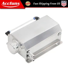 Universal 2L Coolant Radiator Overflow Recovery Water Tank Bottle Aluminum Slive