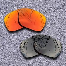 Fire Red Black Polarized Replacement Lenses For-Spy Optic Discord Anti-Scratch