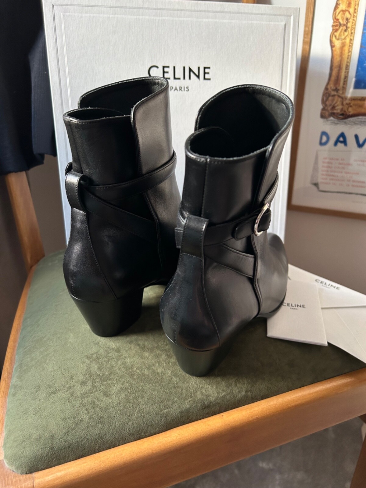 * Stivali Saint Laurent autentici super moda garantiti nuovi con etichette £900! *