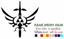 Legend of Zelda Triforce Mastersword Graphic Die Cut decal sticker Car Truck 6"