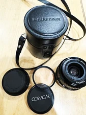 PENTAX MC Cosmicar 1:2.8 28mm Lens -  Hoya HMC 49mm Skylight (1B) Filter, 2 caps