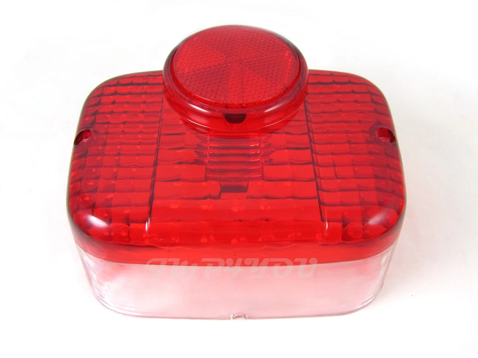Taillight Tail light lens Cover for Suzuki TC100 TC125 J/K/L/M TC185 L   Foto 2 de 3