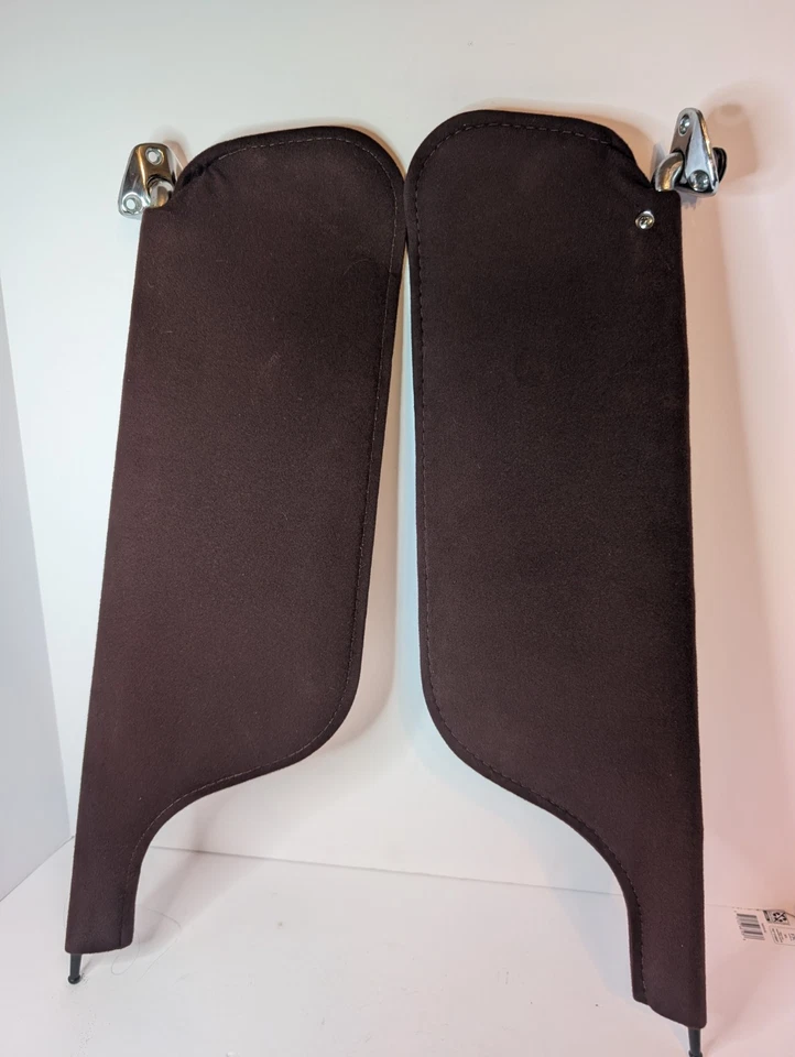 OEM ✅ 1985 Oldsmobile Delta 88 Sun Visor Set — Driver & Passenger — Maroon - Image 3 of 4