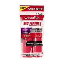 Wooster 4.5" Jumbo-Koter Red Feather 1/4" Nap 2-Pack Roller Cover - RR311-4.5