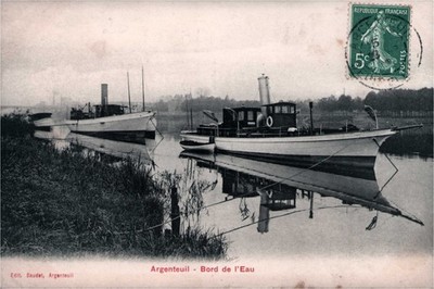 CPA 95 ARGENTEUIL - BORD DE L'EAU