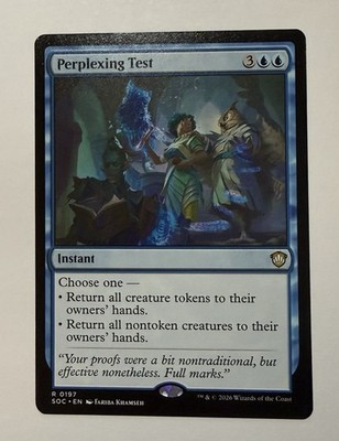 Perplexing Test #197 (NM) Commander: Secrets of Strixhaven SOC Magic MTG