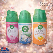 Recarga Air Wick Air Fresh Cherry Blossom, lino crujiente y sol mediterráneo 4 paquetes