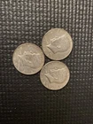 Two 1967 - One 1966 Kennedy Half Dollars 40% Silver Lot Of 3