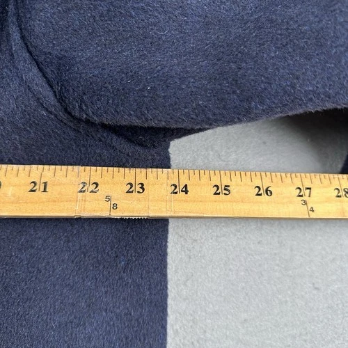 Gloverall Duffle Coat Men’s Small Navy Blue Wool Toggle Hooded Tartan England image 14