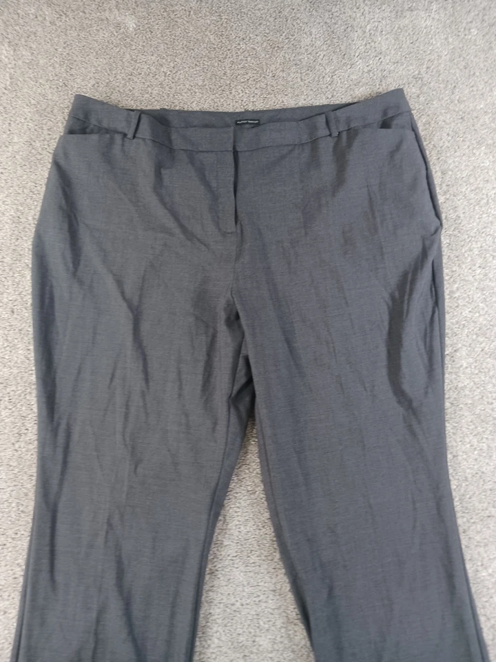 Worthington 22W Perfect Trouser Womens Dress Pants Gray Polyester Blend - Image 2 of 4