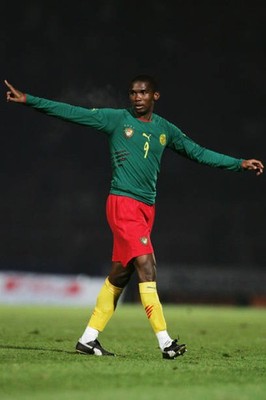 Samuel Eto'o of Cameroon at the International friendly match betw- 2005 Photo 3