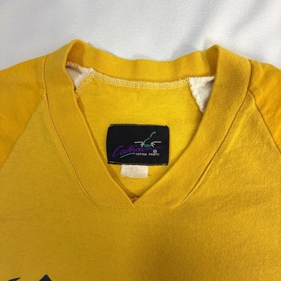 VTG Corona Extra Yellow V-Neck TShirt Imported Beer Spanish Calhoun Cotton LARGE
