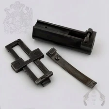 1895 Chilean Mauser Rear Sight Assembly - Base, Spring, Leaf & Slide