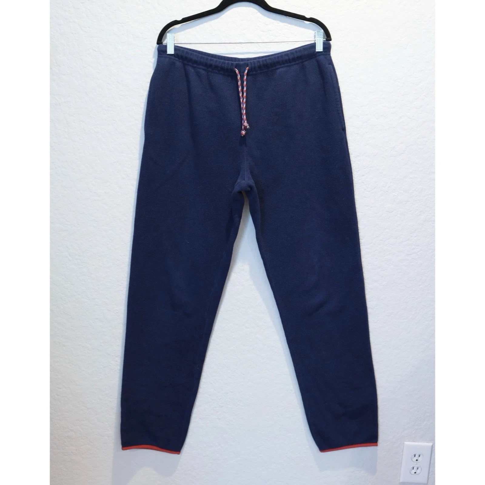 Patagonia Synchilla Snap T Fleece Sweatpants Men’s L Blue Red Outdoor Hiking