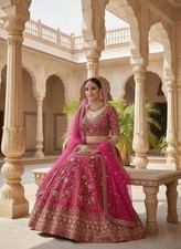 Bollywood Bridal Indian Pakistani Designer Lengha Party Wedding Lehenga Choli