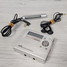SONY MZ-R909 Silver Walkman Portable MD Player Recorder MDLP Working See notes