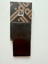 Dunhill Brown Leather Folding Wallet & Card Holder Vintage Item Original Box