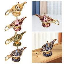 Tea Pot Vintage Lamp Embossed Collection Gift Zinc Alloy Fairy Tale Lamps for