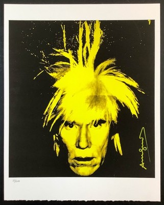 Andy Warhol Self Portrait Poster, 17x22 Inches, Hand signed, Edition No: 73/200