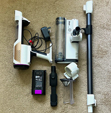 Shark Cordless detect Stick Vacuum White/Black w/ Battery, Charger, Wand