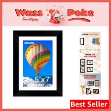Elegant 5x7 Picture Frame with HD Plexiglass for Stunning Photo Displays