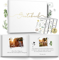 Hochzeit GäStebuch Und Sticker Set 104 Seiten Mit Aufklebern Im Hardcover