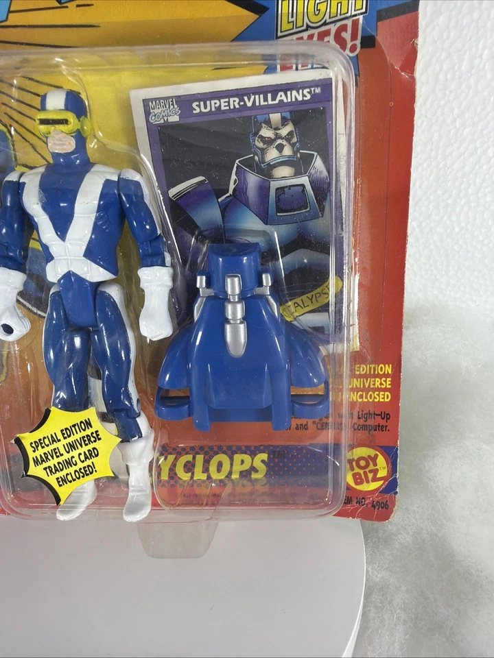 Tarjeta dañada Marvel Uncanny X-Men Cyclops Toy Biz 1991 sin abrir Foto 4 de 4
