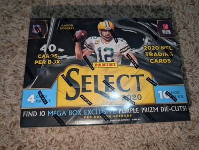 2020 Panini Select NFL Mega Box Purple Prizm Die Cuts Factory