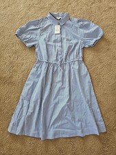 J.CREW Short-sleeve Collared striped Mini Dress Women's Size 0 Banker Blue