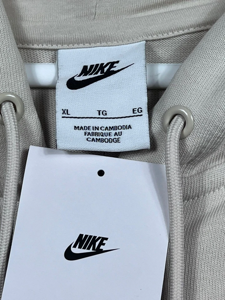 Nike Sportswear Jersey de gran tamaño cremallera completa sudadera con capucha para mujer talla XL DM6415-104 NUEVO Foto 3 de 4