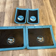 Truck Mud Flaps Roadrunner 70s Keep On Truckin Vintage Rubber Blue Black Set