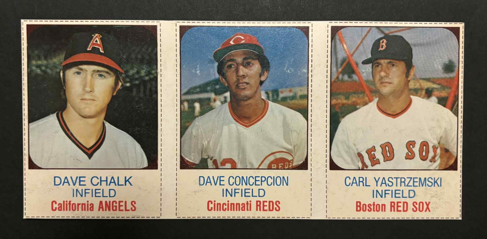 1975 Hostess Panels DAVE CHALK / DAVE CONCEPCION / CARL YASTRZEMSKI YAZ - LQQK