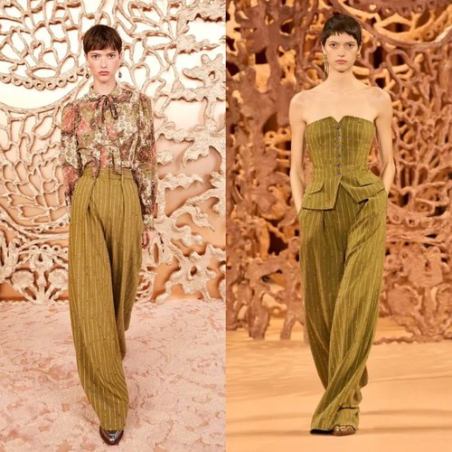 Ulla Johnson Sylvie Wide-Leg Pinstripe Pants 2 $690
