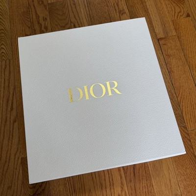 Dior Large White Logo Cardboard Empty Gift Box for Handbag 15  X 15.75  X 6.75 